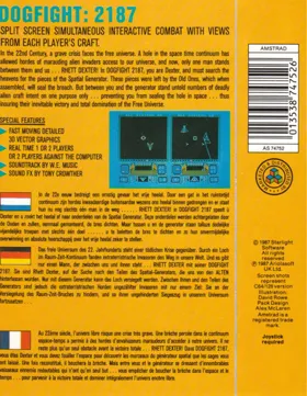 Dogfight (F) (2012) [The Amstrad User] box cover back